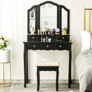 Black Makeup Vanities