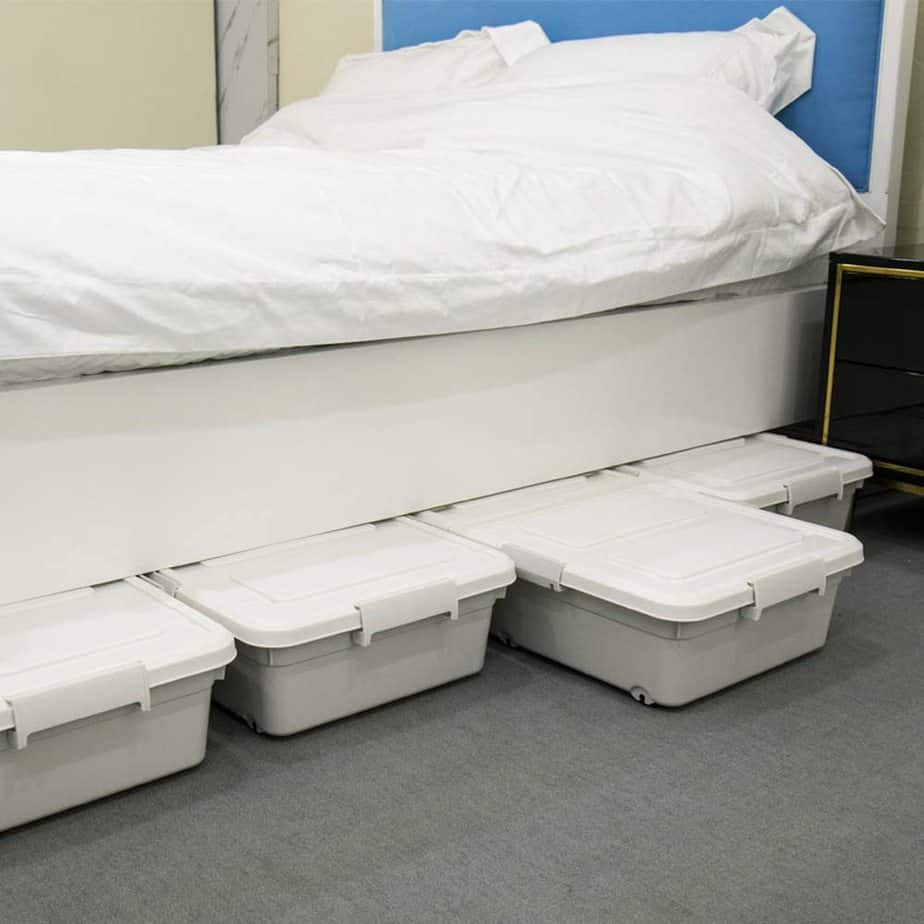 3-Pack Under Bed Wheeled Storage Bin