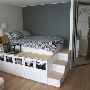 DIY a platform storage bed