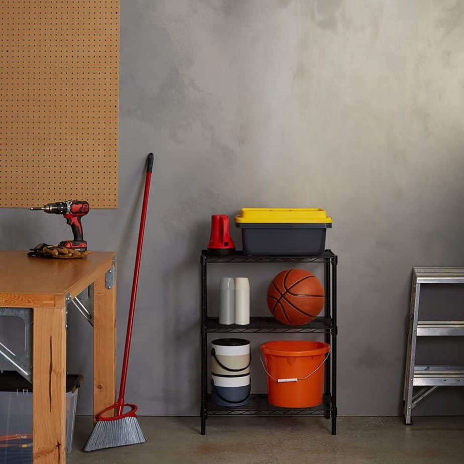 100+ Clever Storage Ideas for Small Spaces on a Budget Open Wooden Storage Shelving Unit