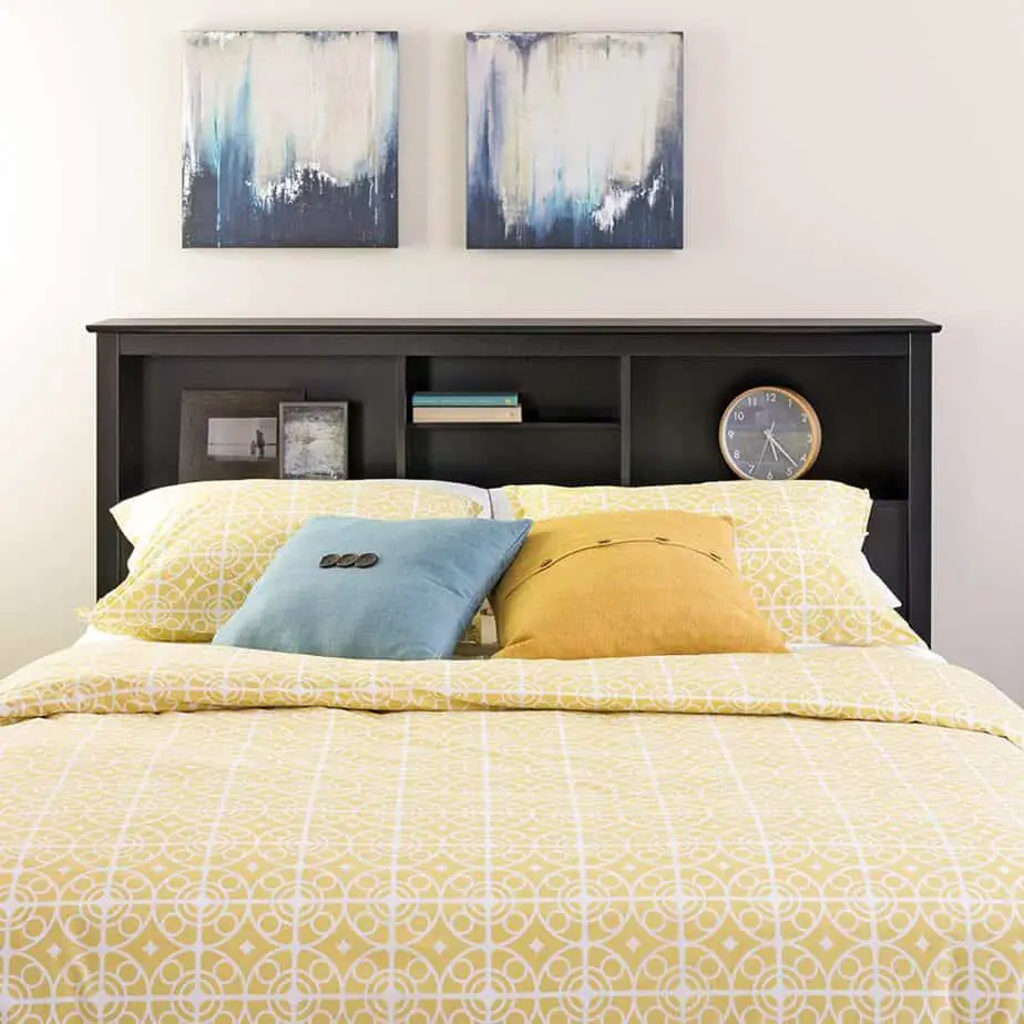 Opt for a headboard with storage