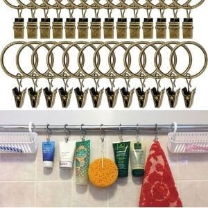 Shower Curtain Clips Hold Your Beauty Products