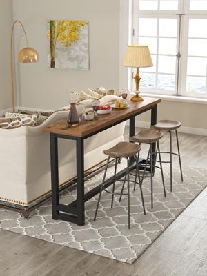 100+ Clever Storage Ideas for Small Spaces on a Budget Slip a Slender Table Behind the Sofa