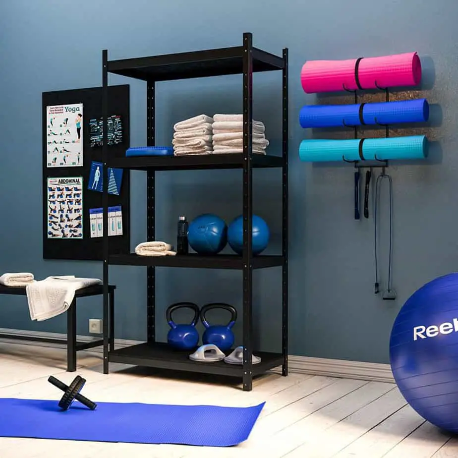 Store your yoga mat on the wall