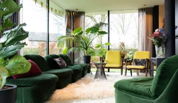 Green Velvet Sofa Styling Ideas
