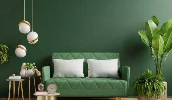 What Goes With Green Velvet Sofa?
