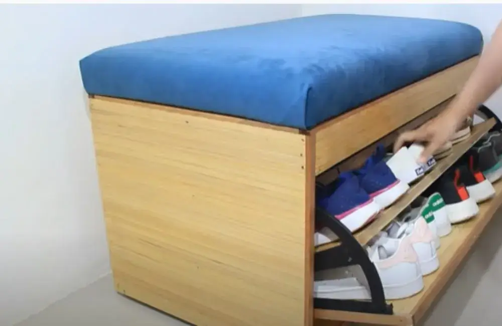 Shoe Cabinet With A Tilt Out Drawer