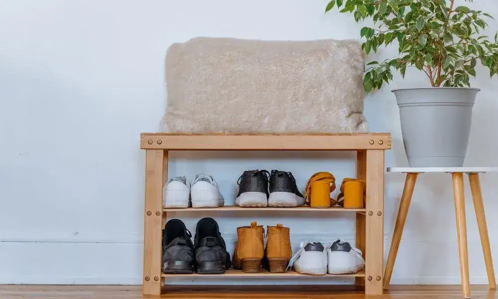 Shoe Rack With A Vintage Tabletop