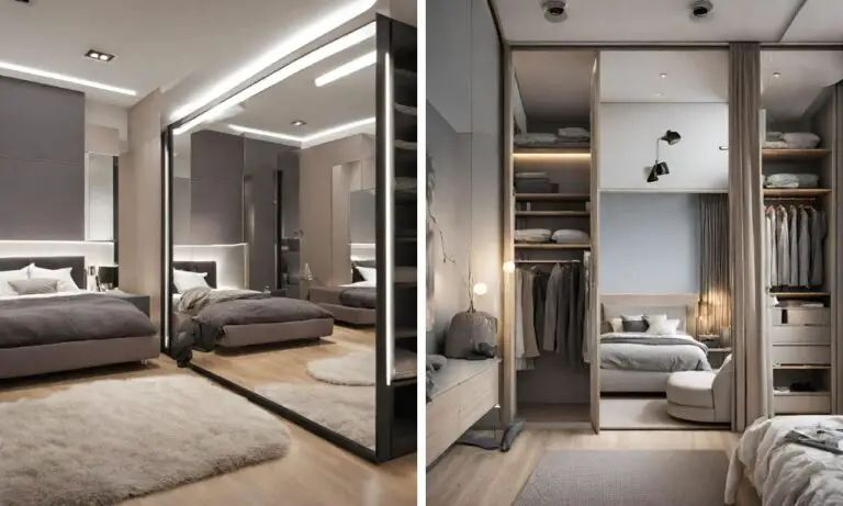turn a compact bedroom into a dressing room