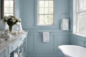 Pale Blue Bathroom