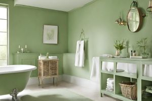 Soft Green Bathroom