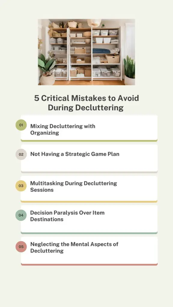 5 Declutting Mistakes to Avoid