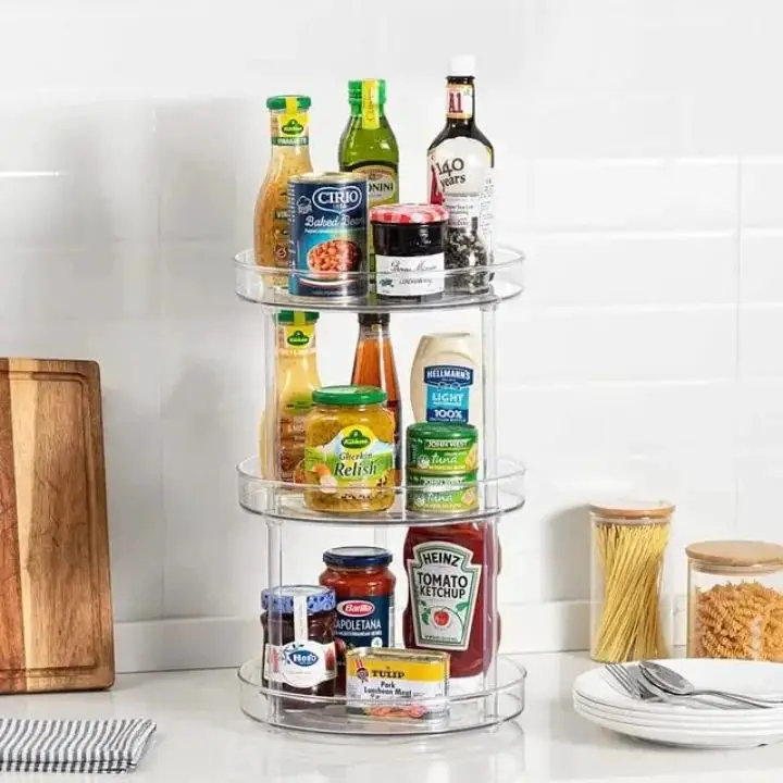 Use a Lazy Susan for Spices and Oils