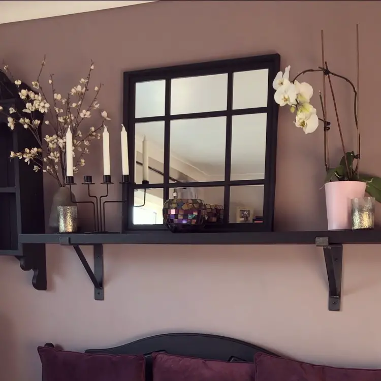 Floating Shelves as a Headboard