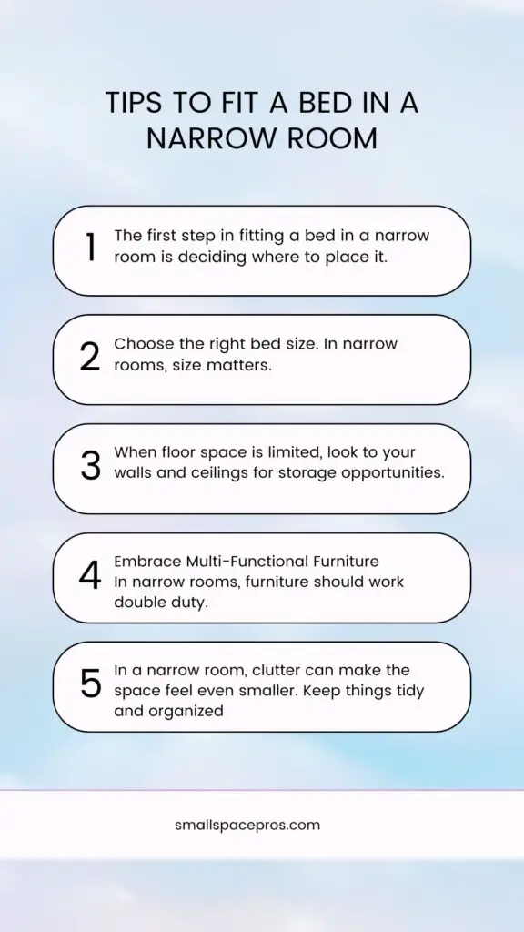 How to Fit a Bed in a Narrow Room