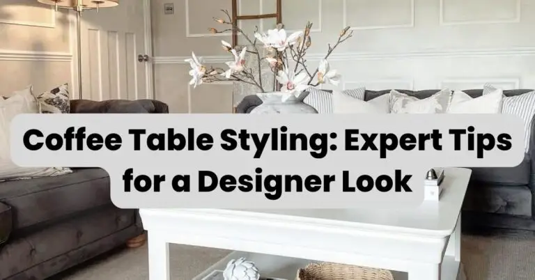 Coffee Table Styling Expert Tips for a Designer Look